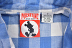 Vintage 1990s Mickey Mouse Plaid Button Up Shirt