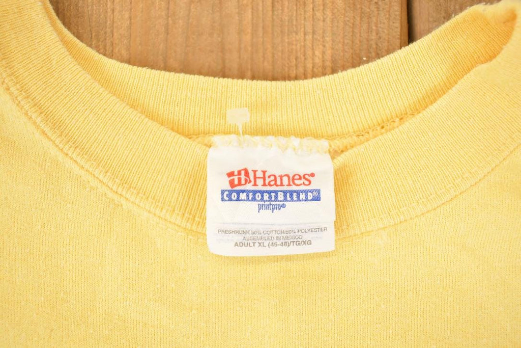 Vintage 1990s Rainbow Row Charleston SC Graphic Print Crewneck Sweatshirt Mens L