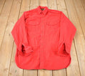 Vintage 1990s Eddie Bauer Red Button Up Flannel Shirt