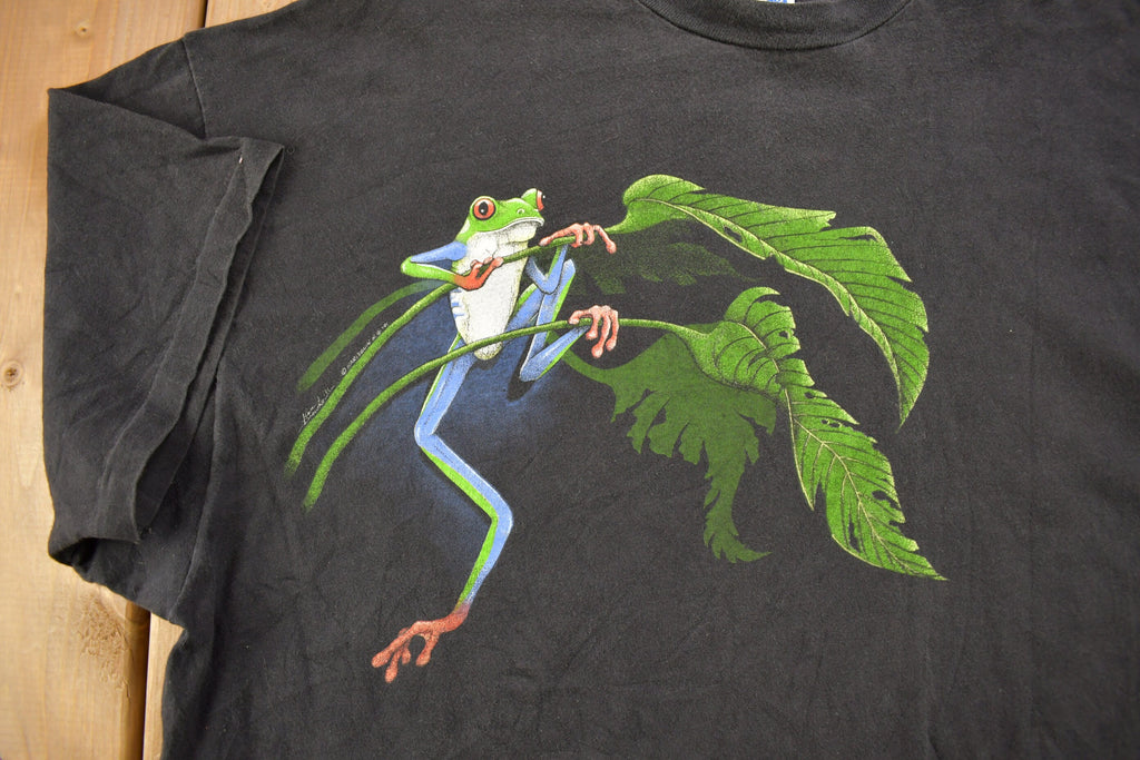 Vintage 1991 Treefrog Theme Graphic T-Shirt