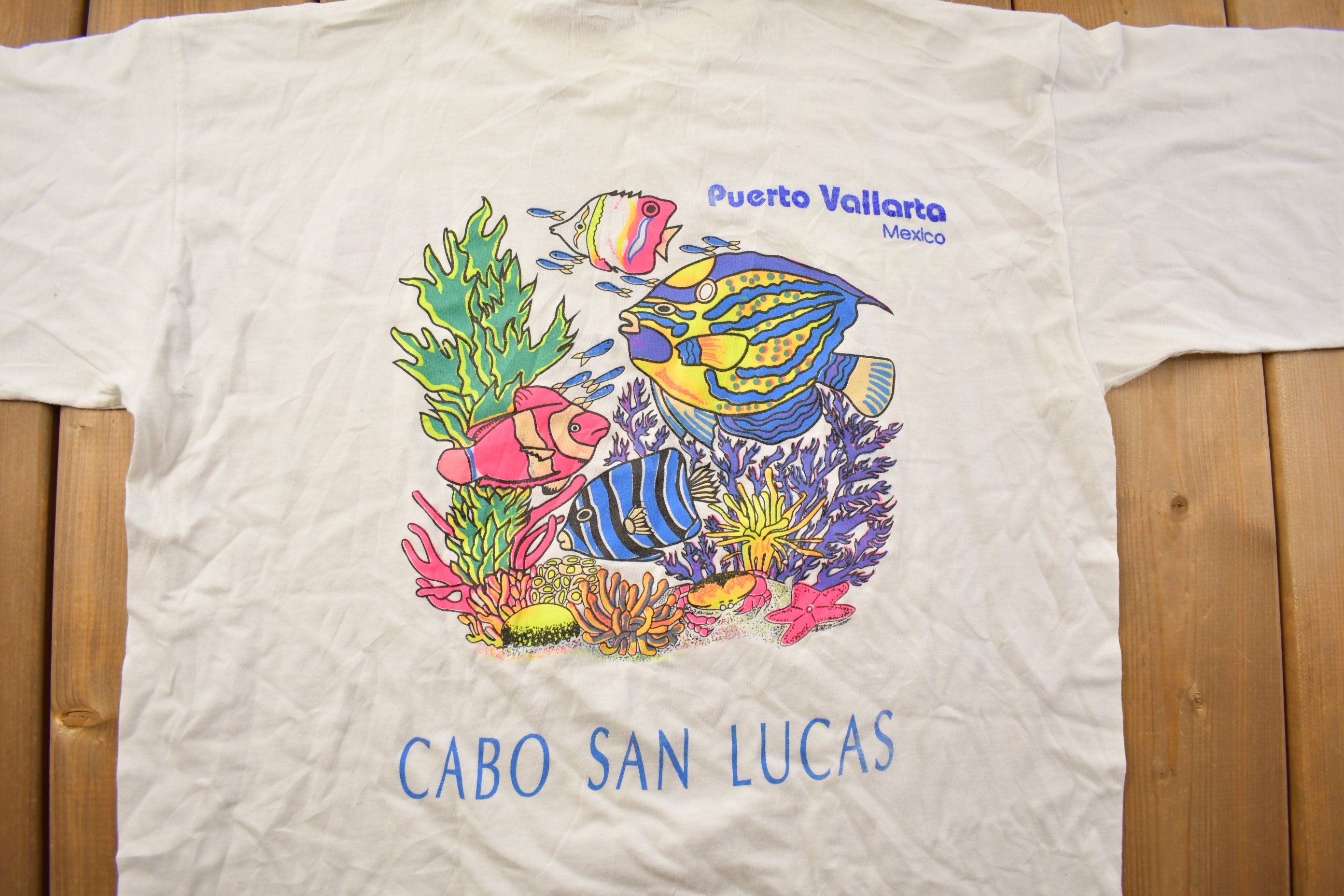Vintage 1990s Cabo San Lucas Mexico Travel T-Shirt