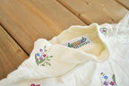 Vintage 1990s Northern Getaway Floral Spring Flowers Long Sleeve Cozy TurtleNeck