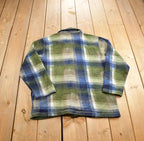 Vintage 1980s Tradition Country Collection Thermal Plaid Button Up Flannel Shirt