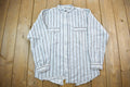 Vintage 1990s Blue Button Up Shirt /