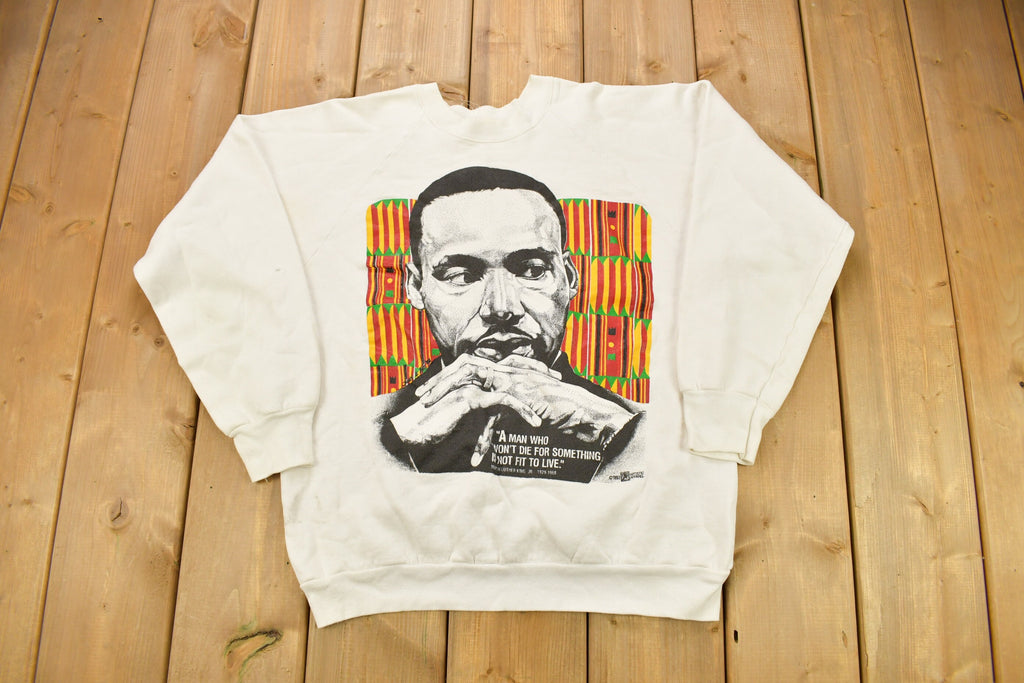 Vintage 1992 Martin Luther King Jr Graphic Crewneck Sweatshirt