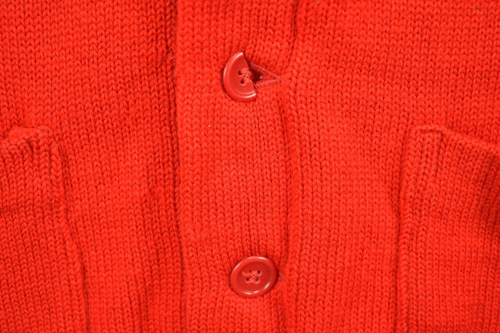 Vintage 1950s St. A Basketball Letterman Knit Cardigan Sweater