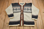 Vintage 1980s Squaw Valley 100% Wool Knitted Sweater