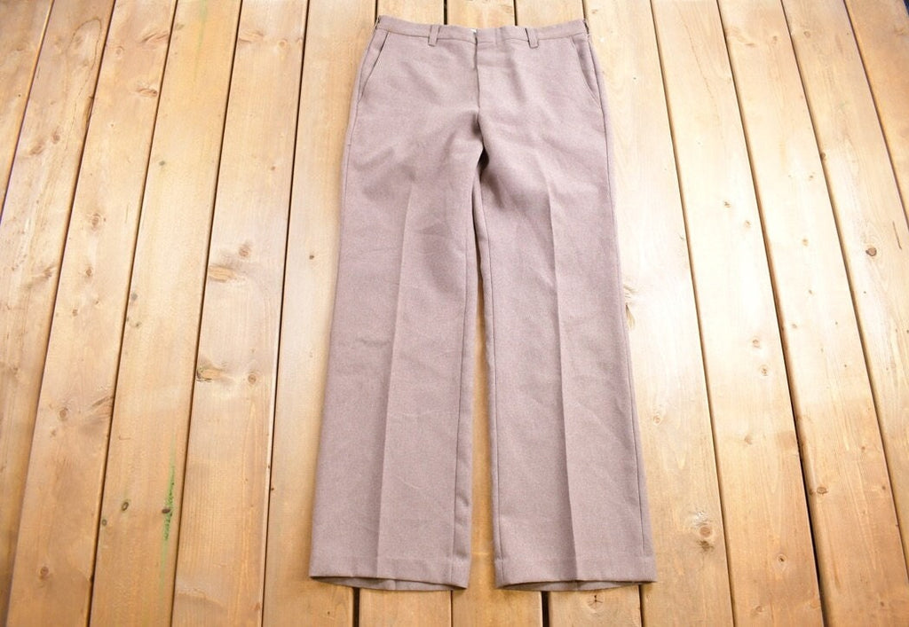 Vintage 1970s Brown Levis Panatela Trousers Pants Size 33 x 31