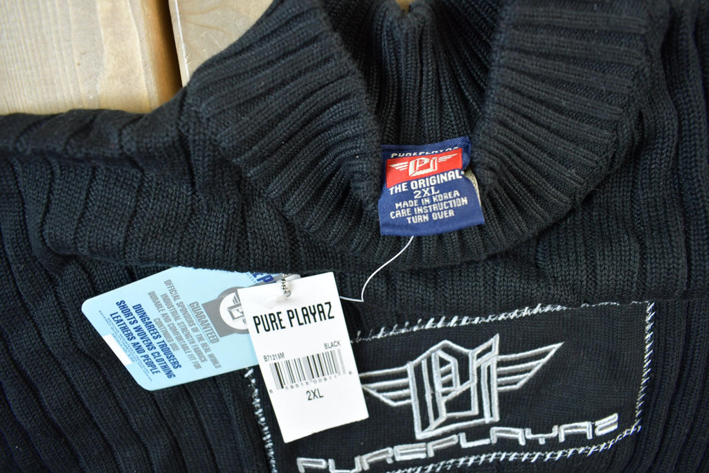 Vintage 1990s Deadstock Pure Playaz Knit Sweater