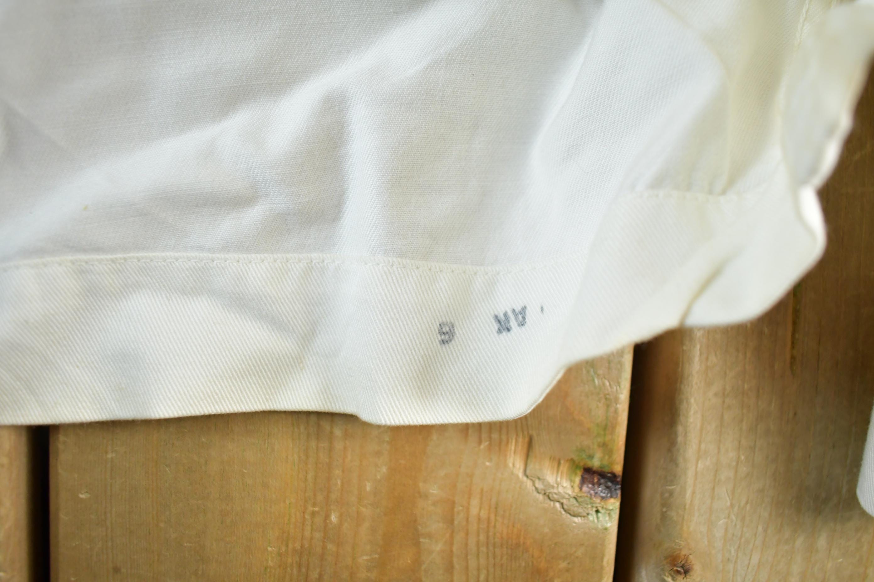 Vintage 1940s Military Navy U.S.S. Bennington Sailor WW2 Era Shirt Men's Small