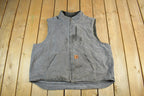 Vintage 1990s Carhartt Sherpa Lined Jacket Vest Mens 3XL