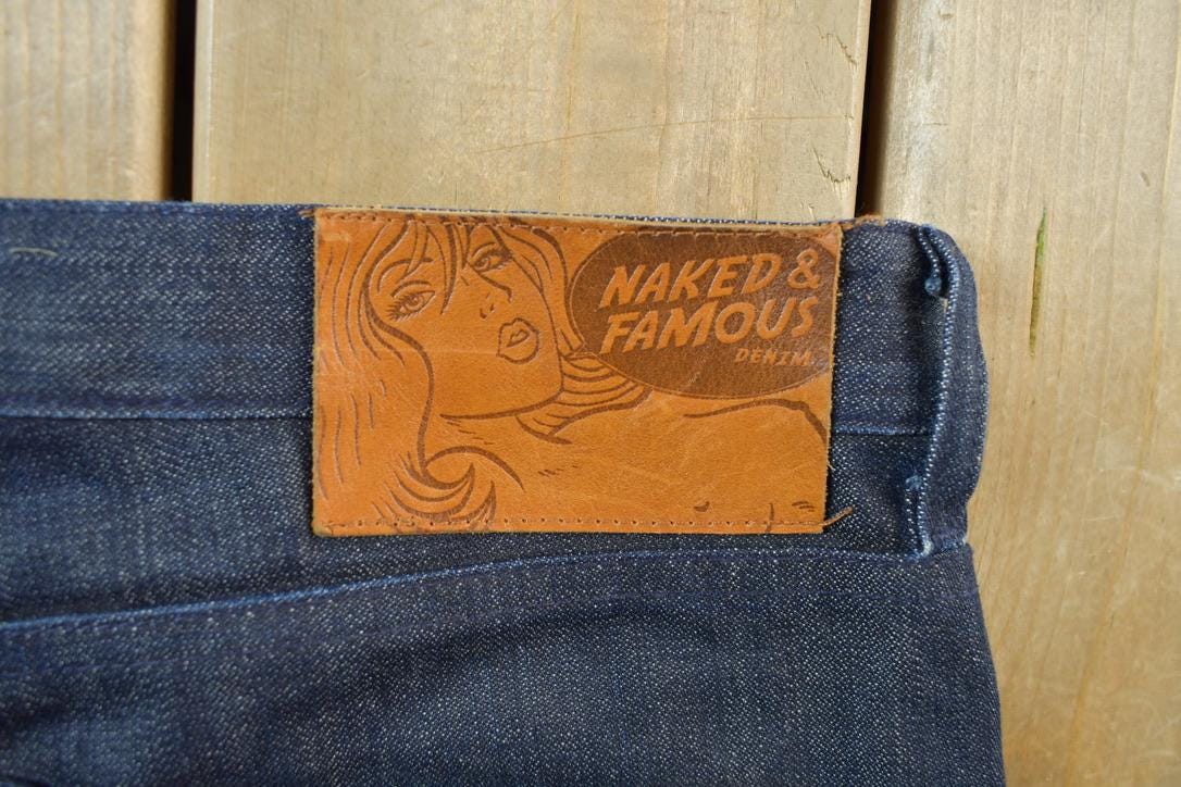Vintage 2000s Naked & Famous Low Waisted Denim Jeans Size 38 x 31