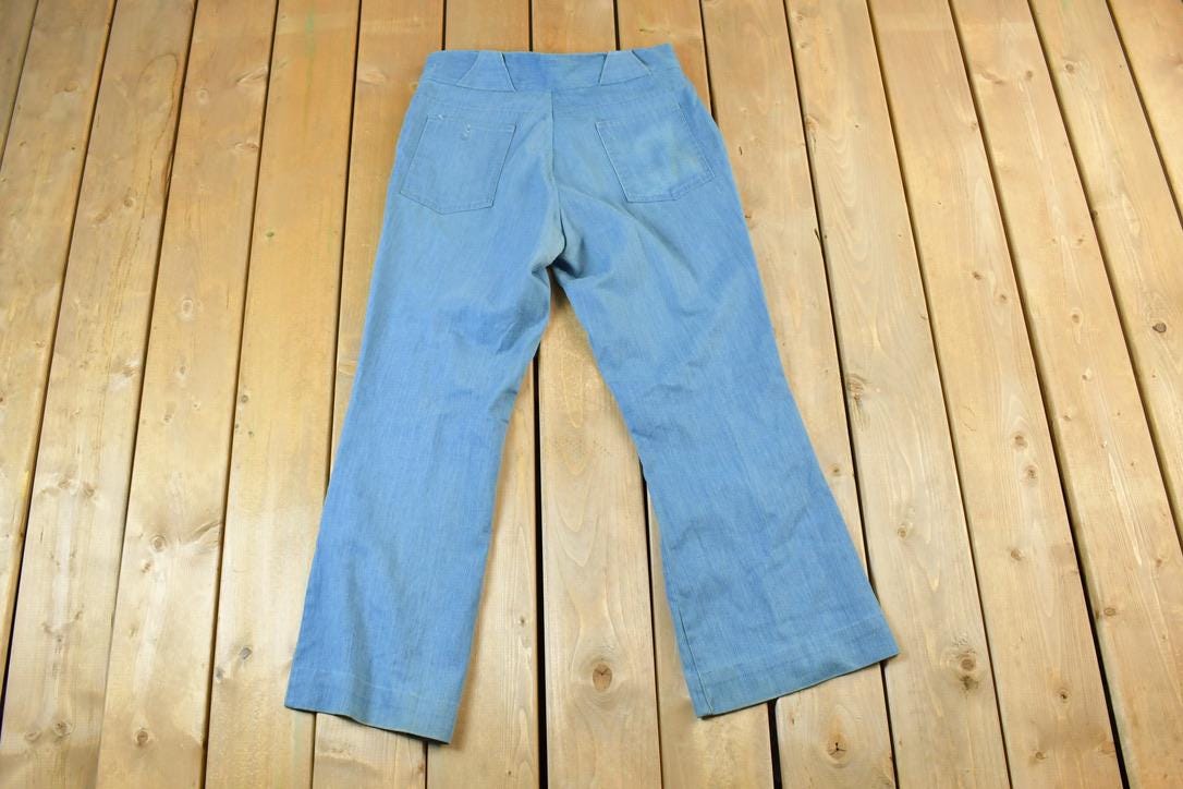 Vintage 1960s Blue Bell Bottom Pants  Made in USA  American Vintage  Workwear  Streetwear  Vintage Pants