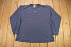 Vintage 1990s Nike Embroidered Middle Swoosh Long Sleeve Shirt