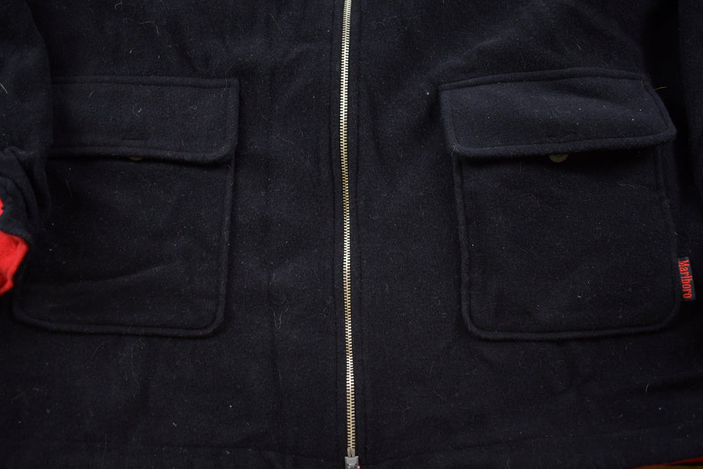 Vintage 1990s Marlboro Reversible Wool Jacket