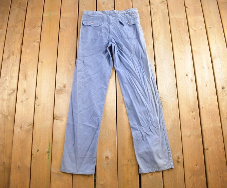 Vintage 1970s Woolrich Blue Trousers Size