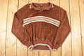 Vintage 1980s Peter B Quarter Button Knit Sweater Mens M