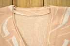Vintage 1940s Abstract Wool Cardigan