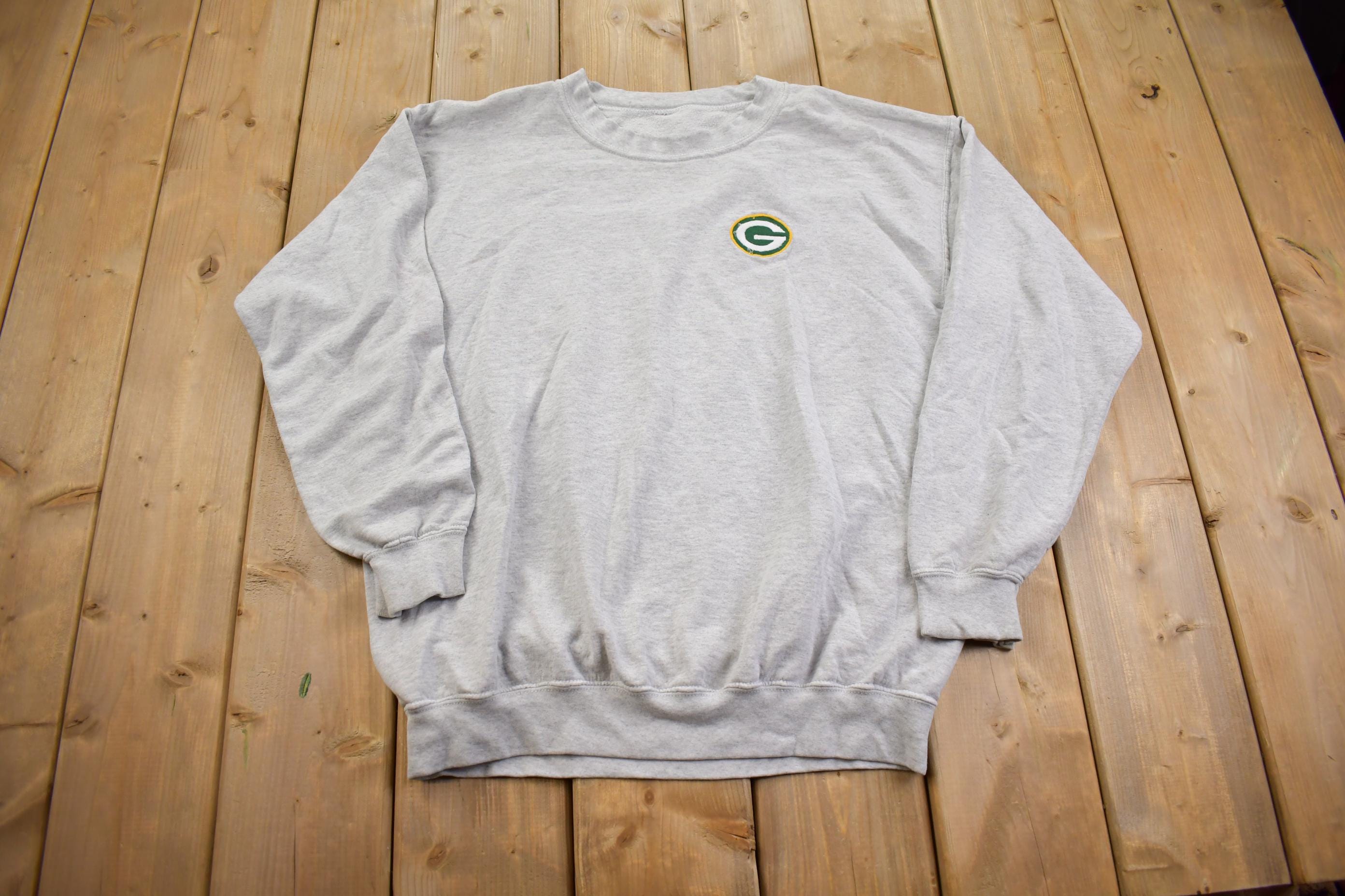 Vintage 1990s Green Bay Packers NFL Football Crewneck Sweatshirt - Medium