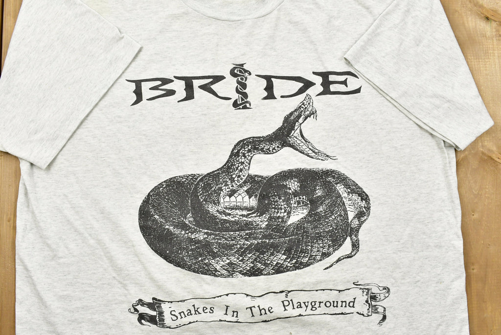 Vintage 1992 Bride Snakes In The Playground Band T-shirt