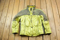 Vintage 1990s Green Leopard Print Ski Puffer Jacket