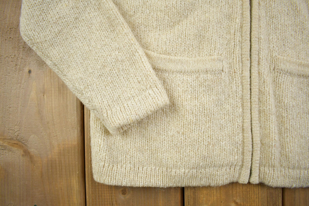Vintage Y2K Knit LL Bean Wool Cardigan Sweater