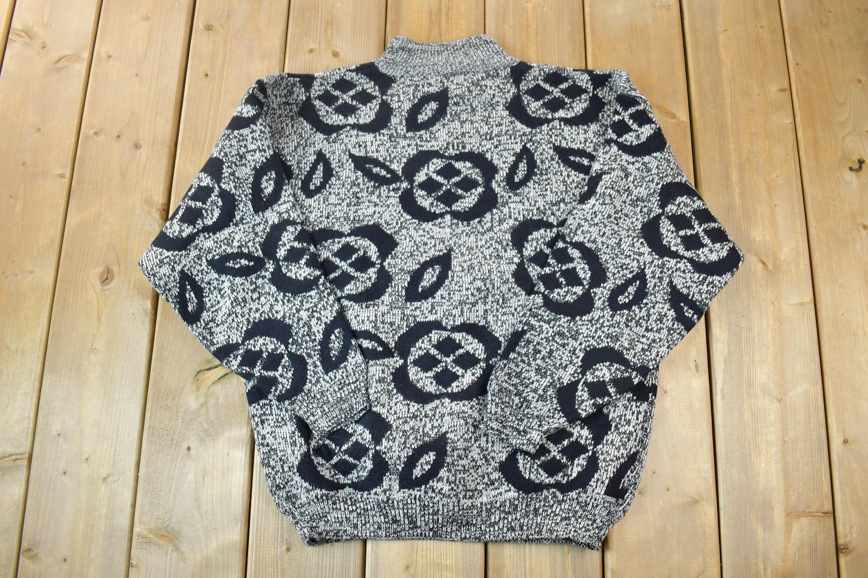 Vintage 1990s Giallo Napoli Knit Crewneck Sweater /