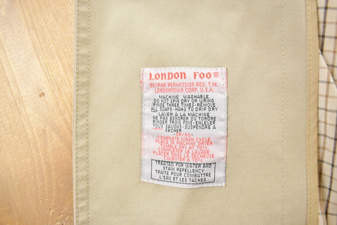 Vintage 1980s Satin London Fog Rain Jacket