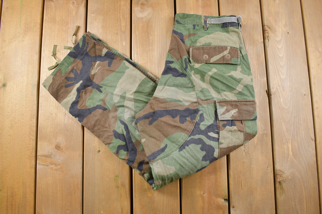 Vintage 2001 Army Military Camouflage Cargo Pants Size 32 x 29