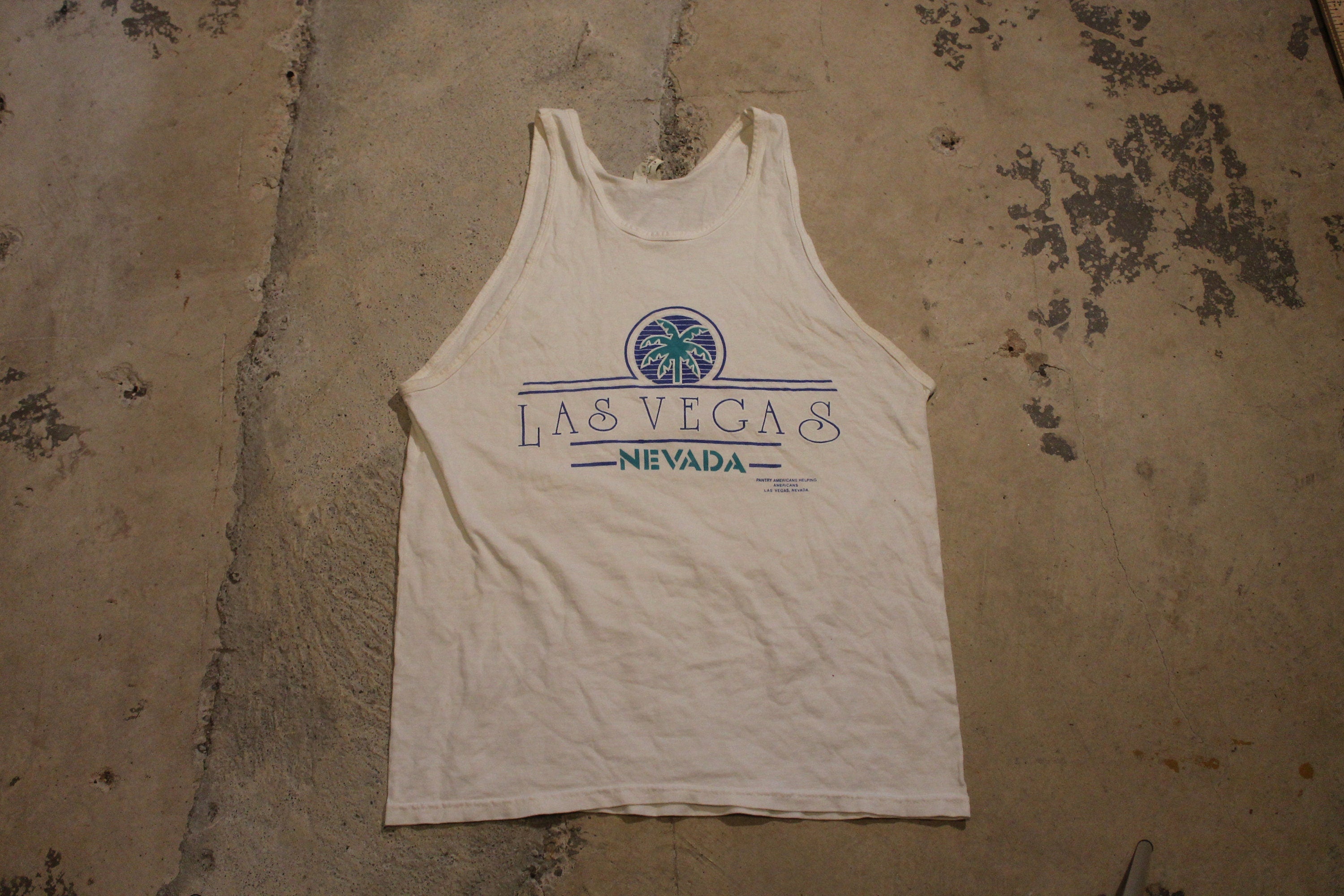 Vintage 1990s Las Vegas Nevada Graphic Tank Top