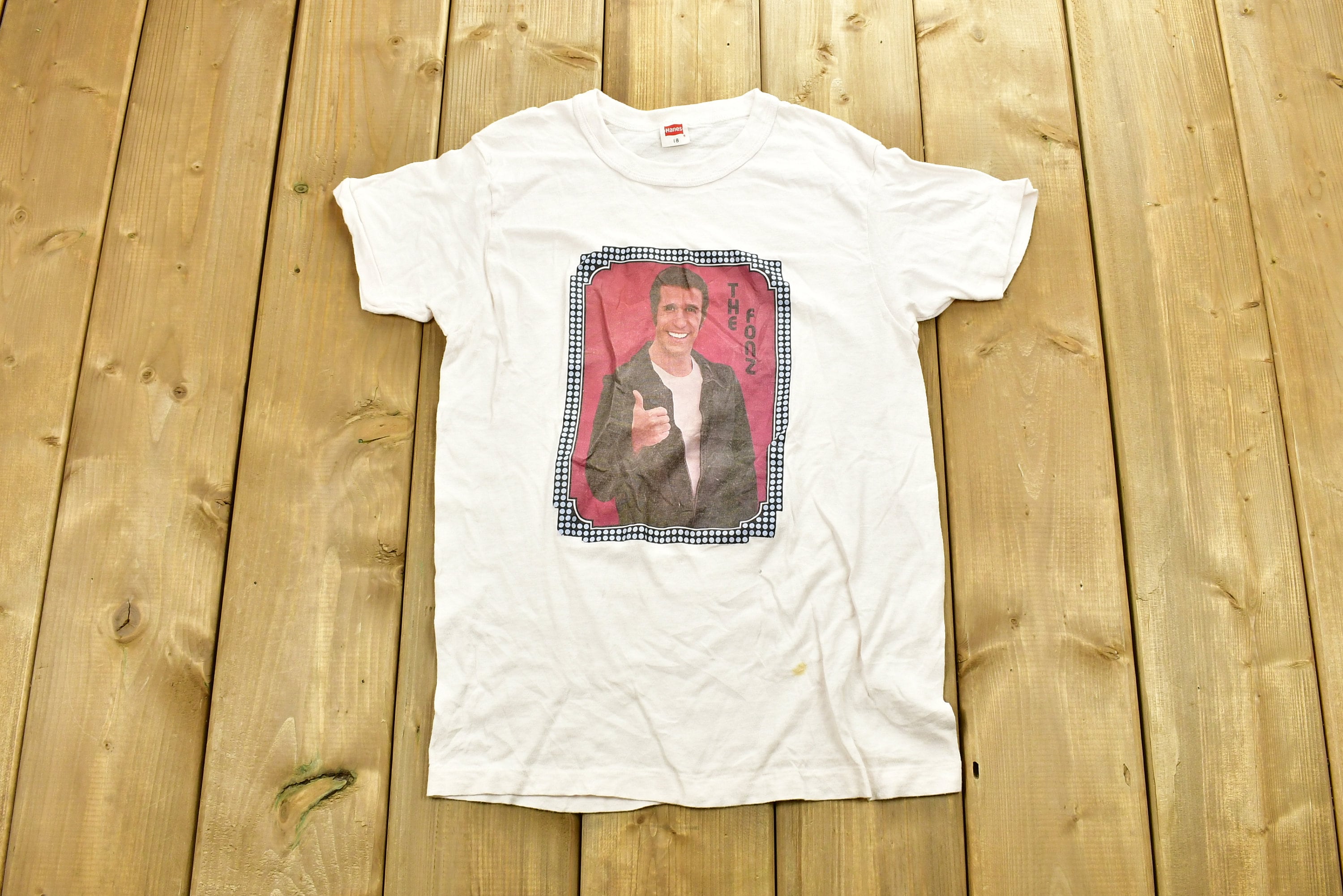 Vintage 1980's The Fonz Happy Days Promo T-Shirt