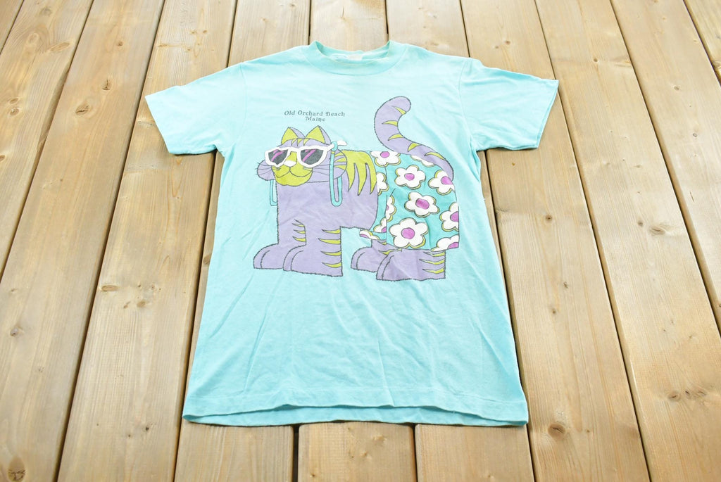 Vintage 1980s Old Orchard Beach Cat Souvenir T-Shirt Men's XS