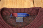 Vintage 1990s Jack Lefcourt Wool Knit Crewneck Sweater Men's L