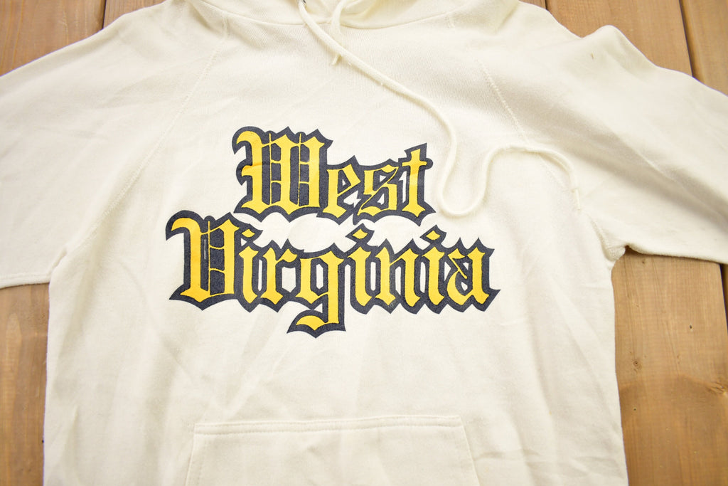 Vintage 1970s West Virginia University Collegiate Raglan Hoodie