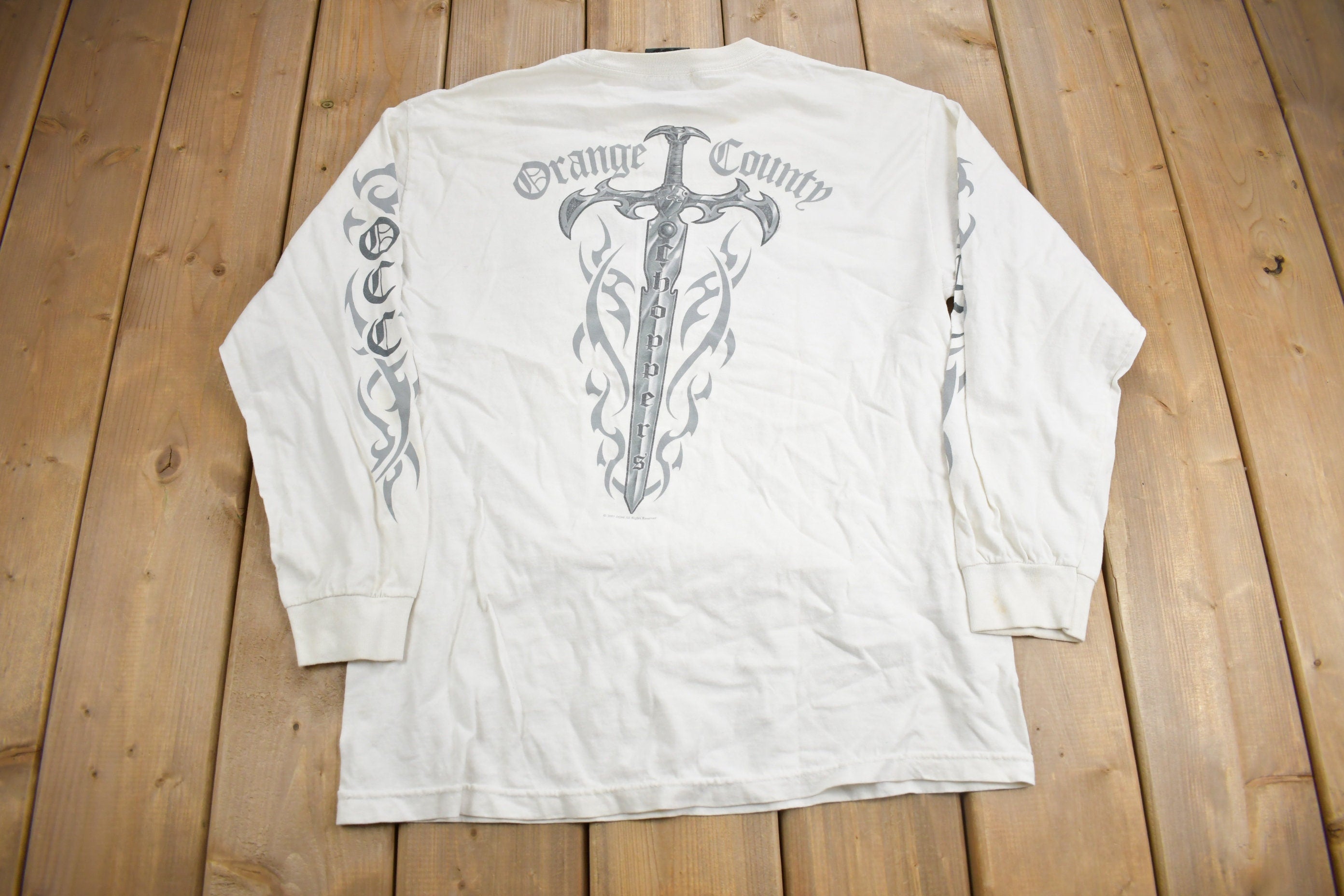 Vintage 2001 Orange County Choppers Long Sleeve Graphic T-Shirt