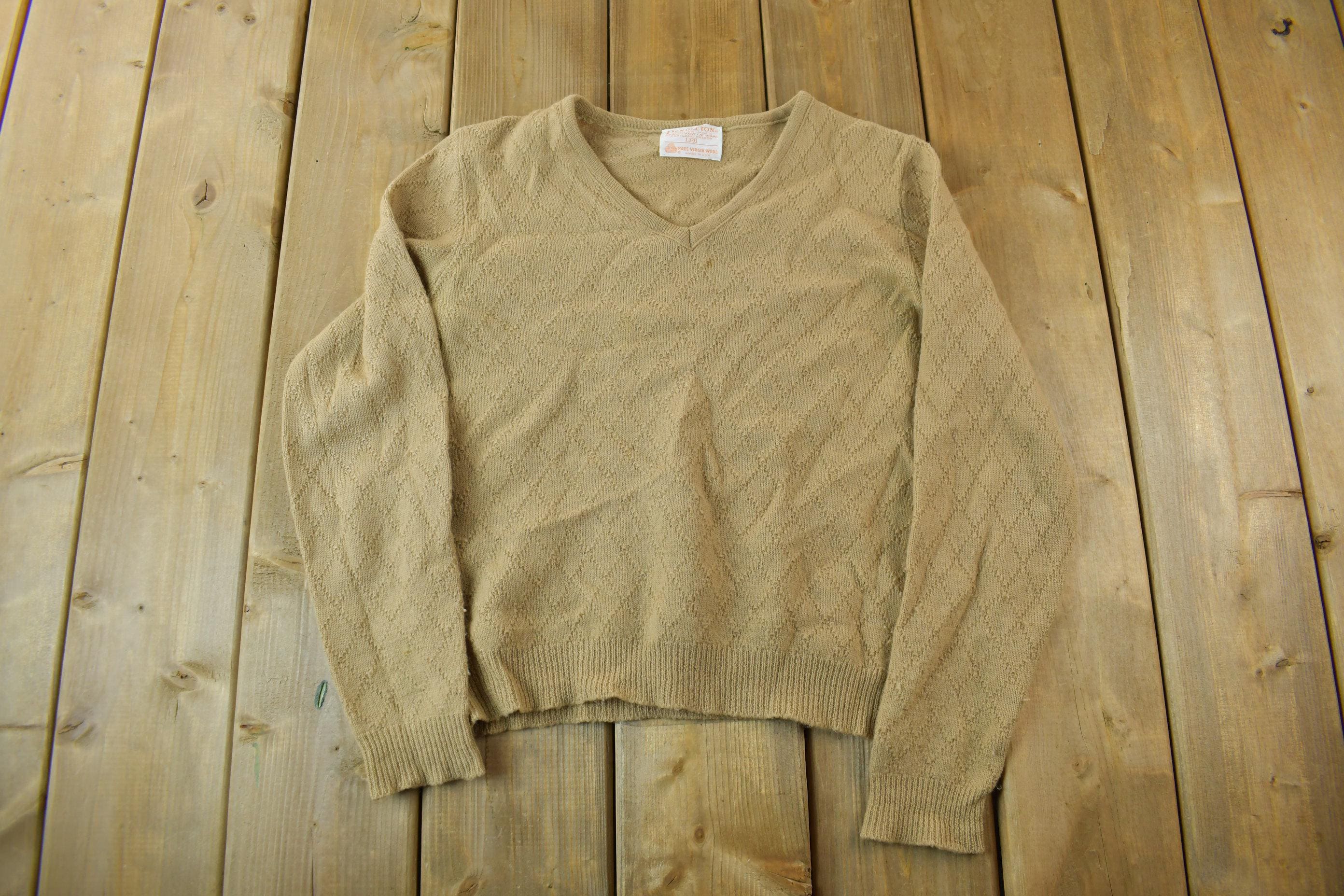 Vintage 1980s Pendleton V-Neck Sweater