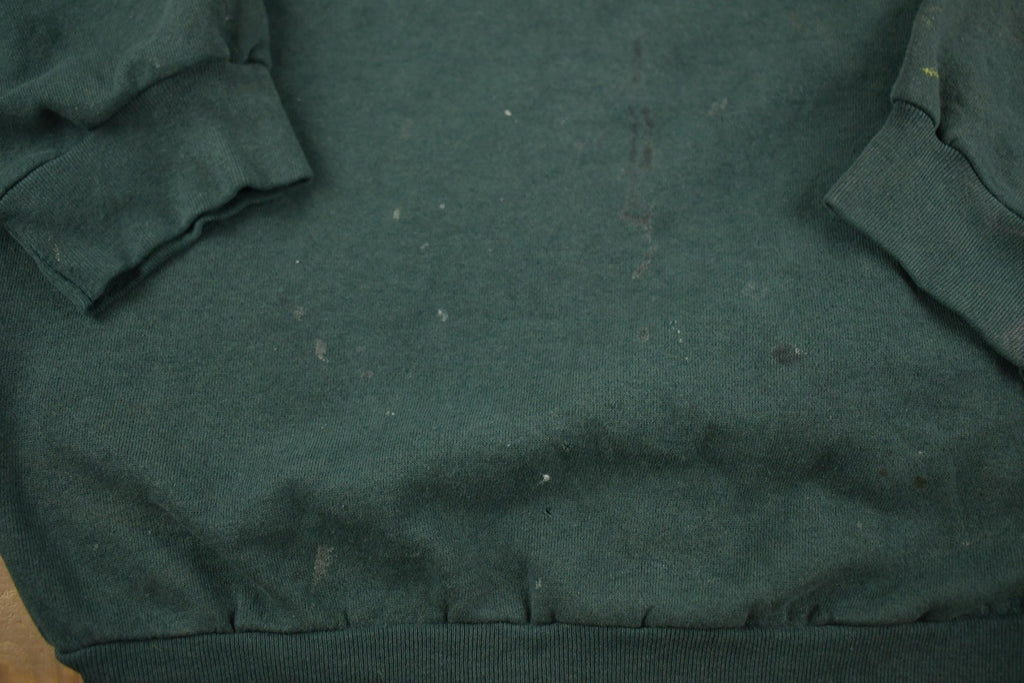 Vintage 1990s Tultex Distressed Crewneck Sweatshirt Made In USA