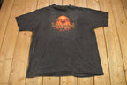 Vintage 2000 Harley Davidson Flaming Bald Eagle Graphic T-Shirt