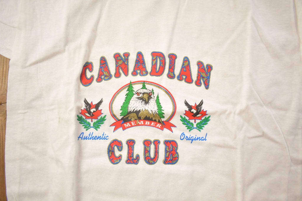 Vintage 1970s Deadstock Canadian Club Graphic T Shirt