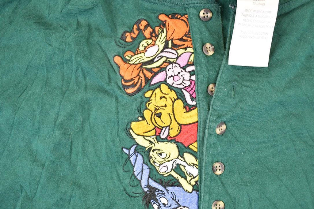 Vintage 1990s Winnie The Pooh Gang Embroidered Disney Crewneck Shirt Men's L