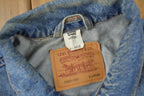 Vintage 1990s Distressed Jean Jacket Size XL  Fall Jacket  90s Denim