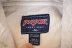 Vintage 1990s Jansport Cross Grain Johnnies Graphic Print Hoodie Sweatshirt Men's M