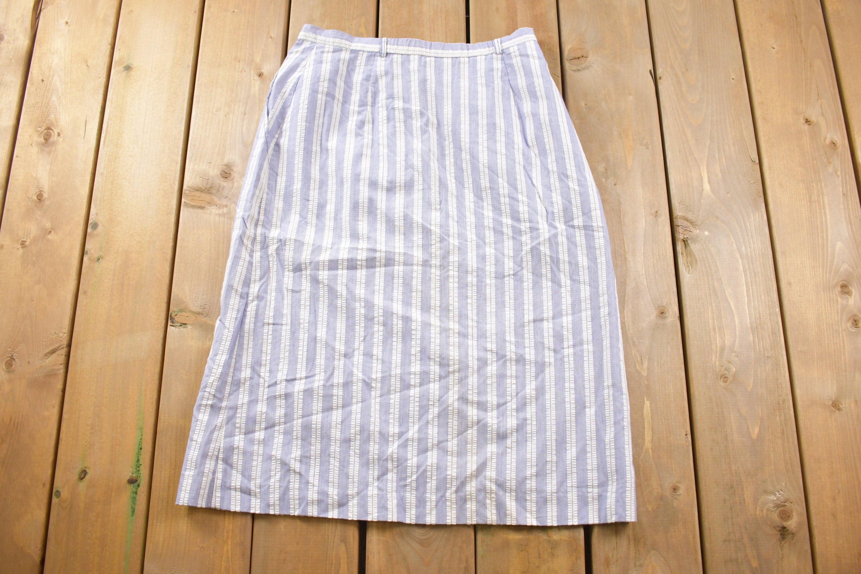 Vintage 1980s Paddle and Saddle Corp. Striped Skirt Size 30 x 28