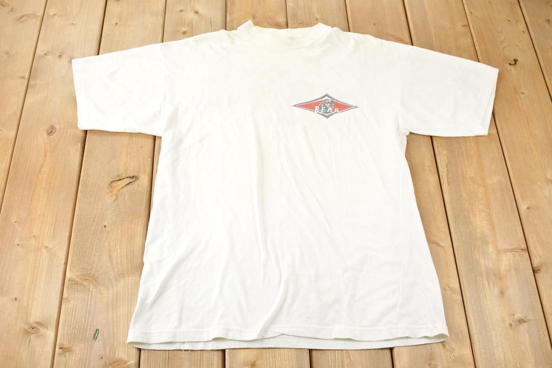 Vintage 1990s Bear Surf Boards Australia Graphic T Shirt Made In Australia