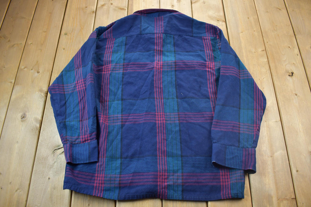 Vintage 1990s BackPackers Souvenir Plaid T-Shirt