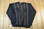 Vintage 1990s Pronto Uomo Knit Abstract Pattern Crewneck Sweater