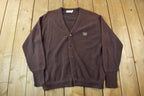 Vintage 1980s Pickering Knit Cardigan Sweater /