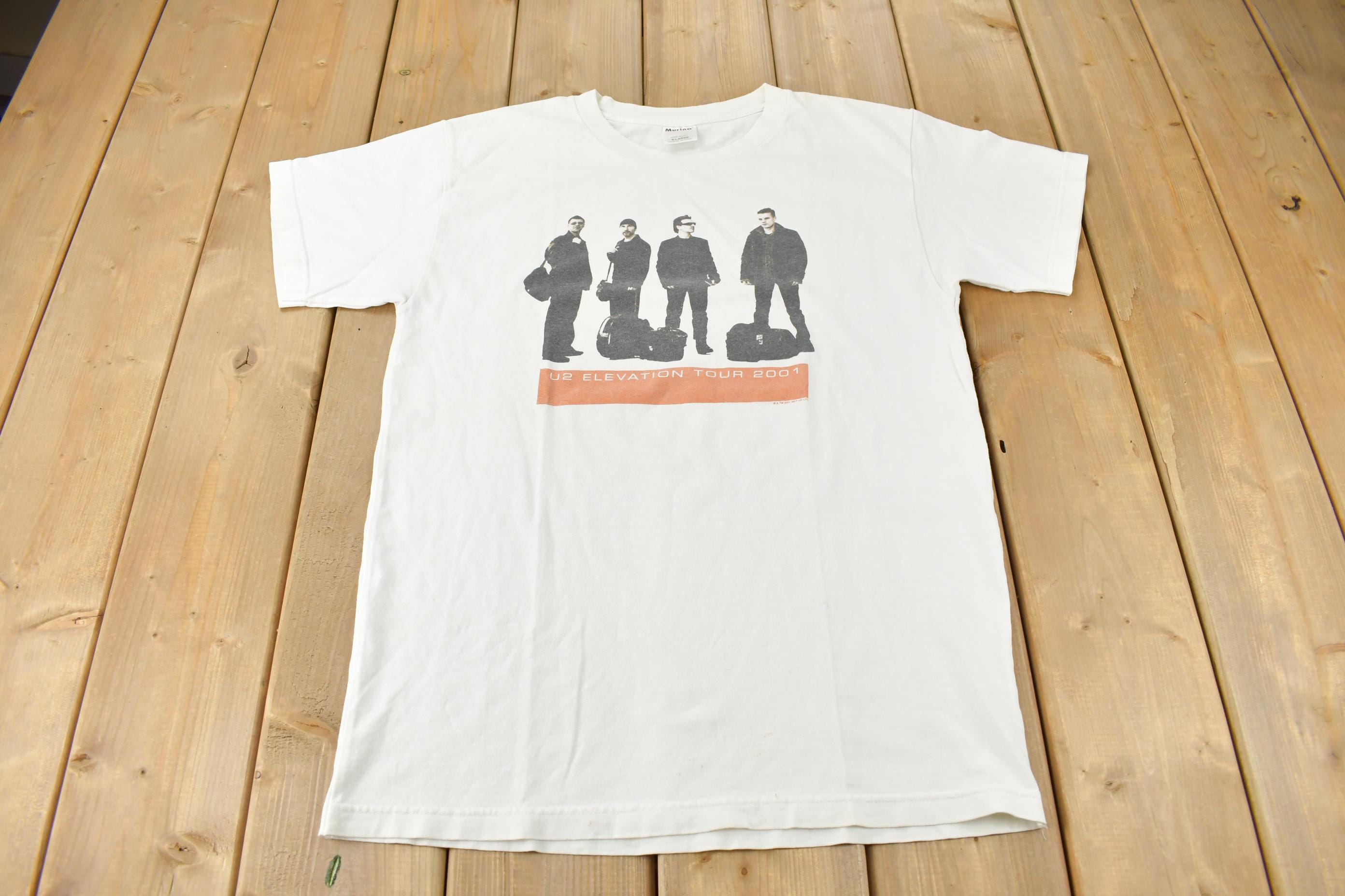 Vintage 2001 U2 Elevation Tour Band T-Shirt