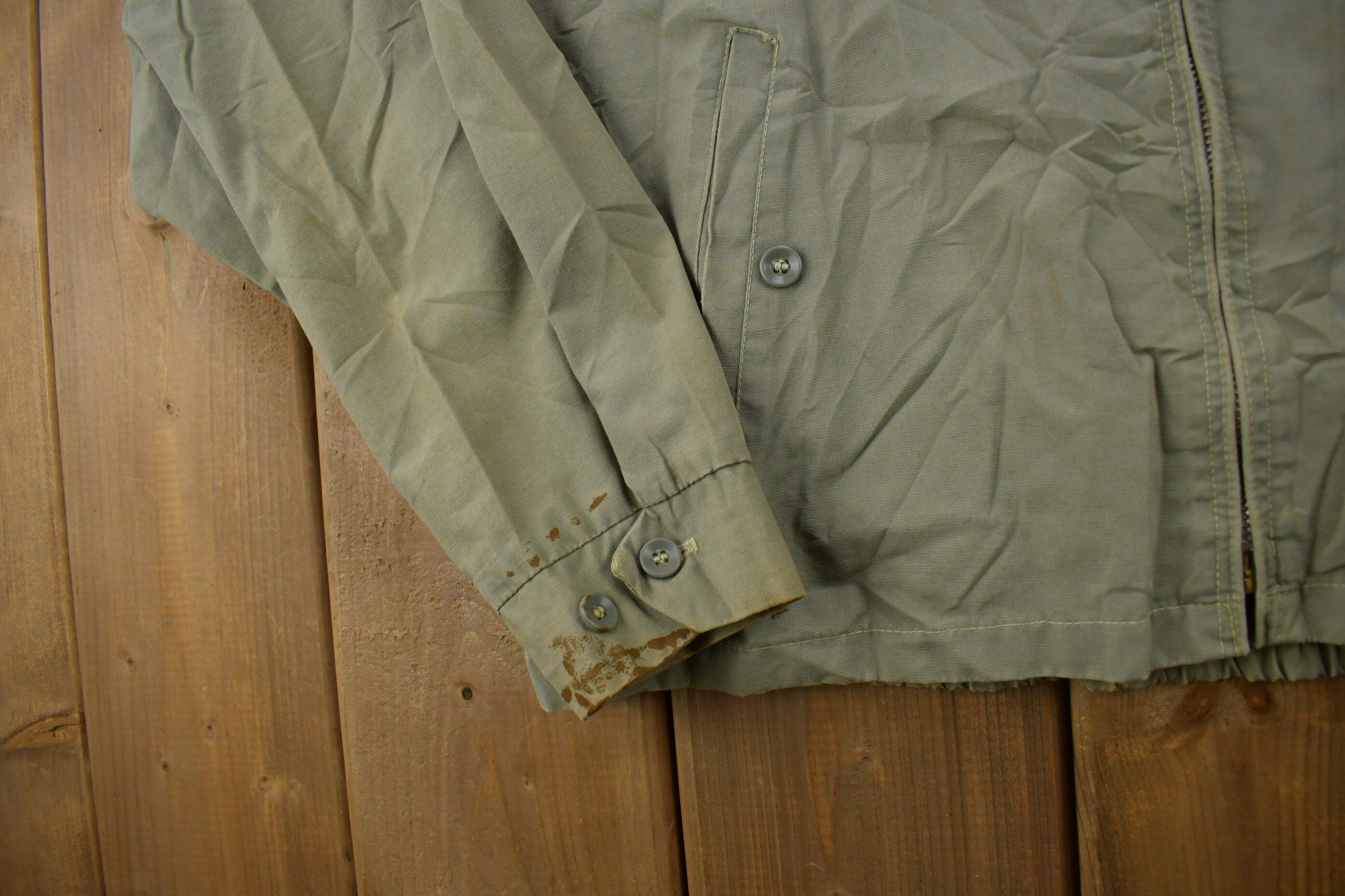 Vintage 1970s Nortex Distressed Windbreaker Jacket