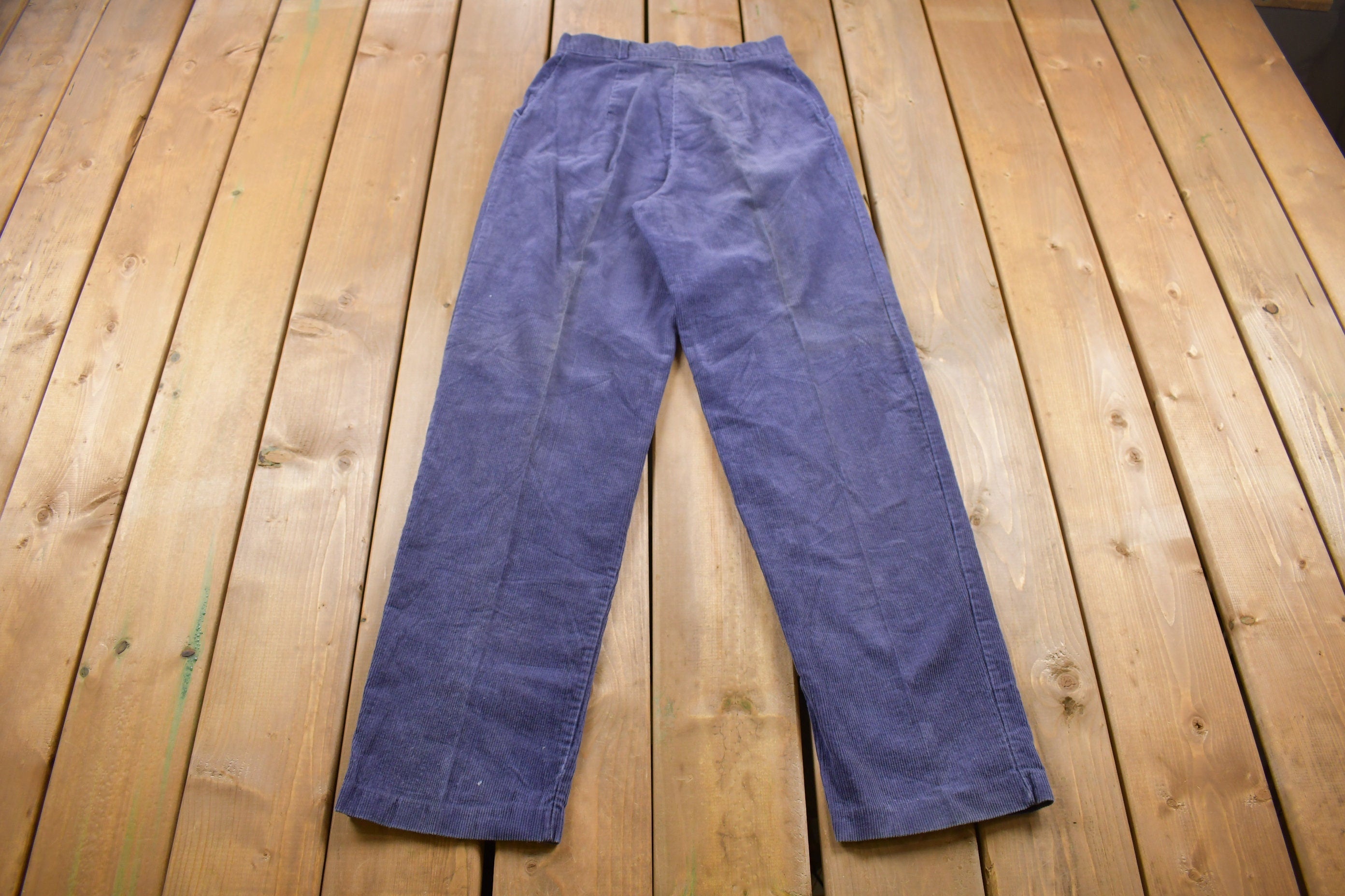 Vintage 1980's Pleated Corduroy Pants 24 x 31